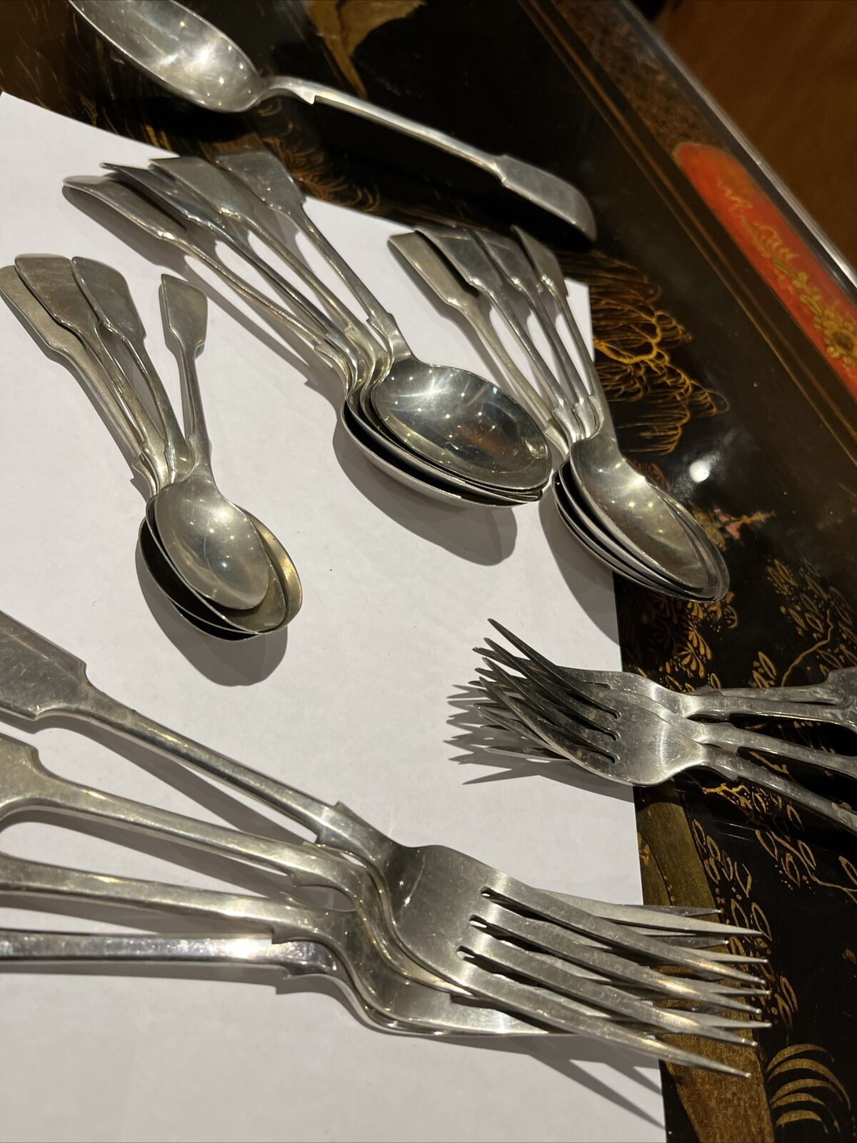 Antique Silver Plate Cutlery