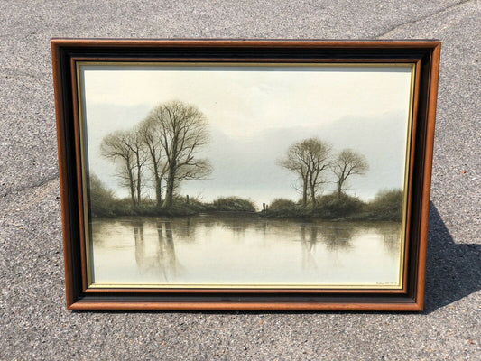 Michael John Hill. Framed, Signed, Dated.