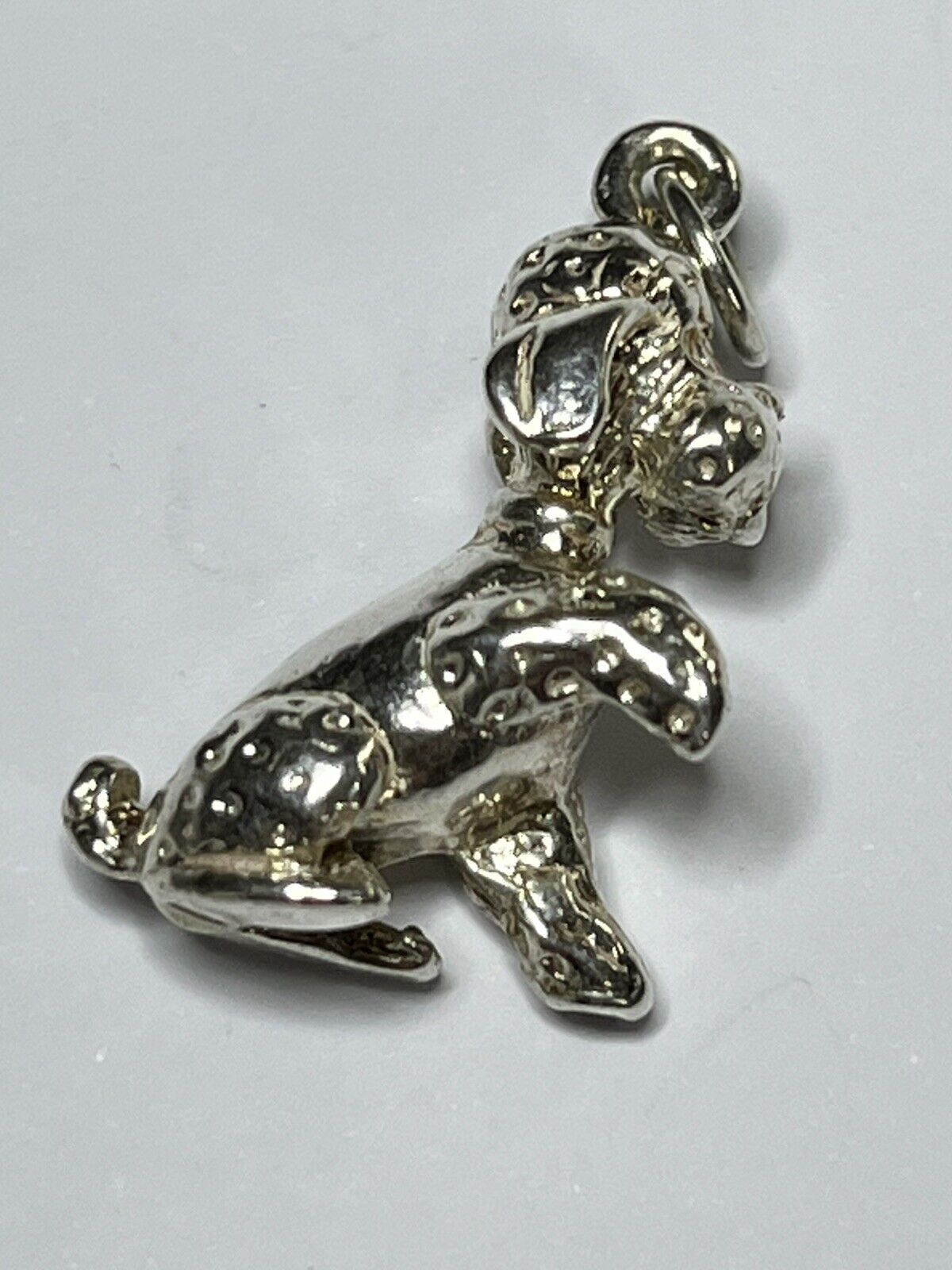 Vintage Silver 925 Detailed Dog Pendant 7.99g