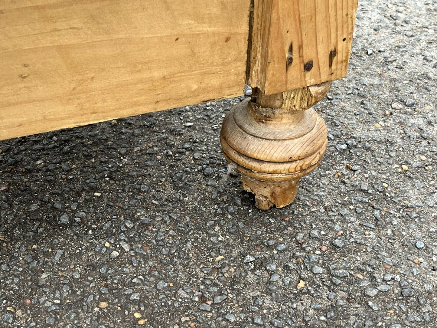 Victorian Pine Hall Bench With Shoe Cupboard.