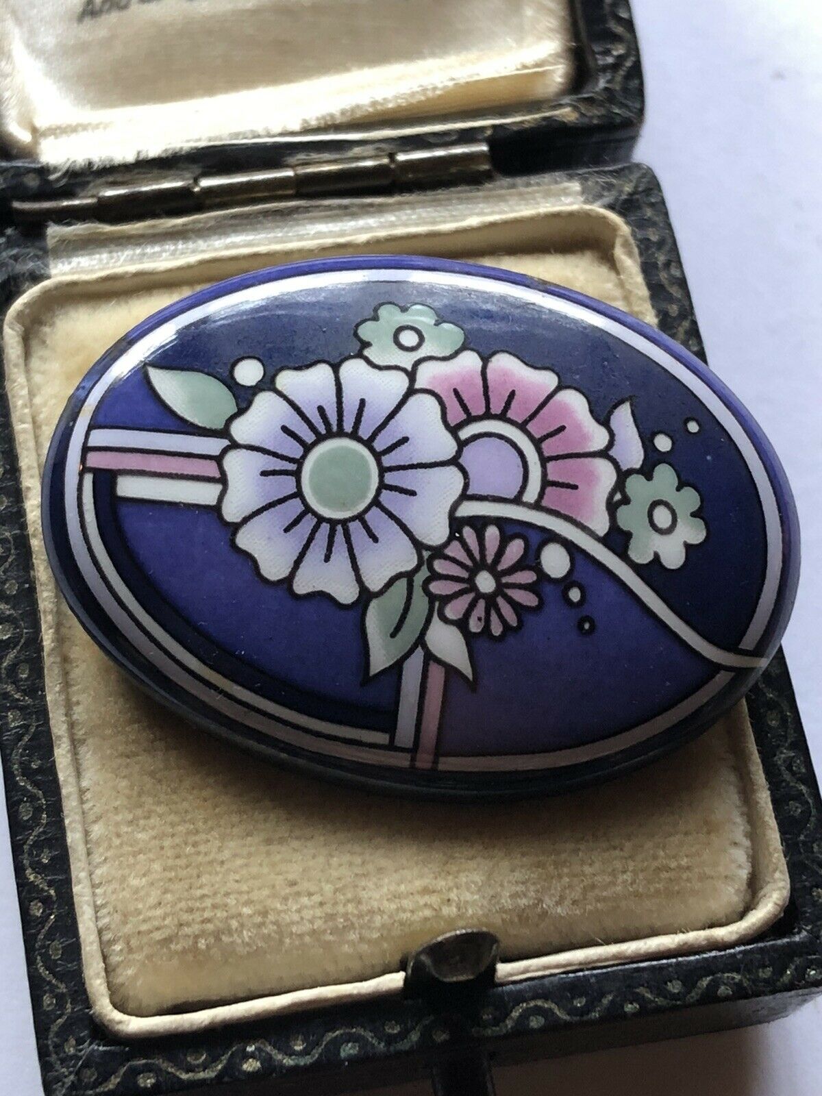 Vintage Michaela Frey Enamel Flowers Brooch