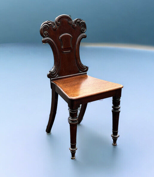 Victorian Shield Back Mahogany Hall Chair.