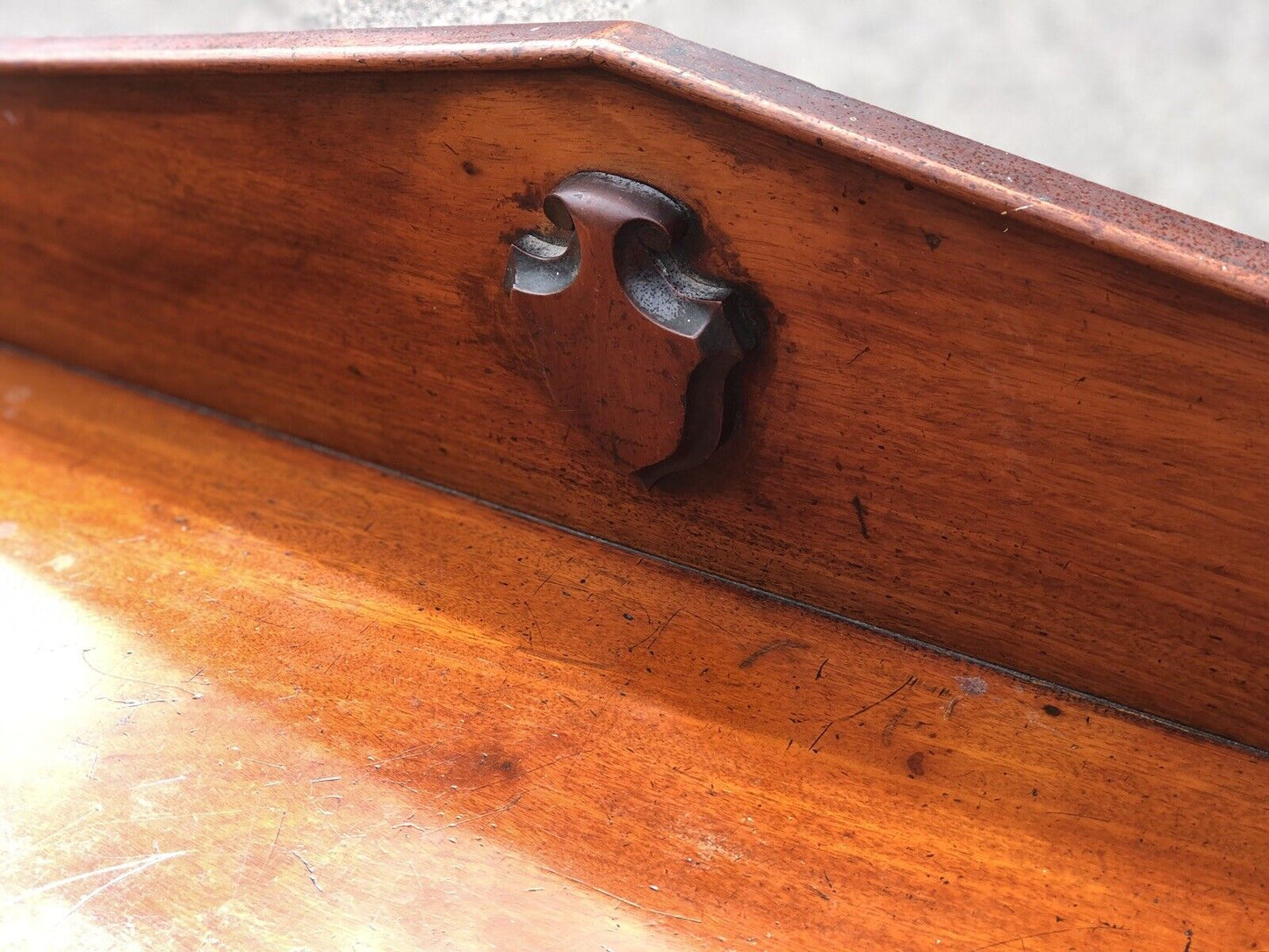 Victorian Mahogany Console Table, Hall Or Side Table, Secret Drawer.