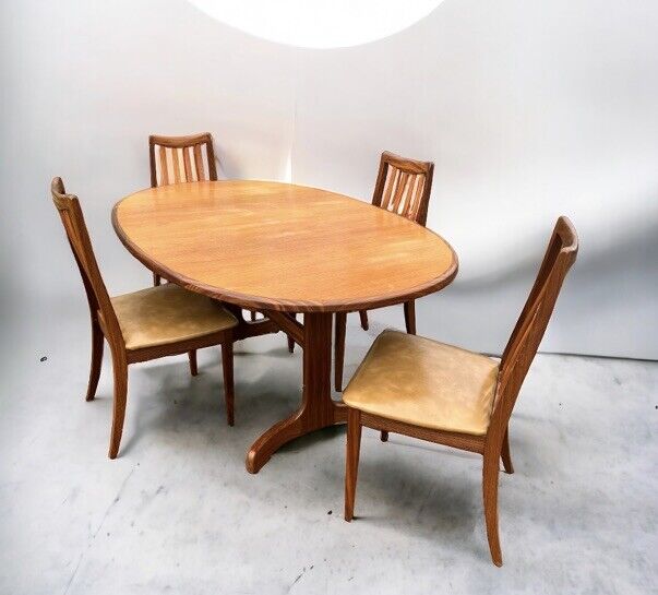 Mid Century G-Plan Extending Dining Table & Chairs