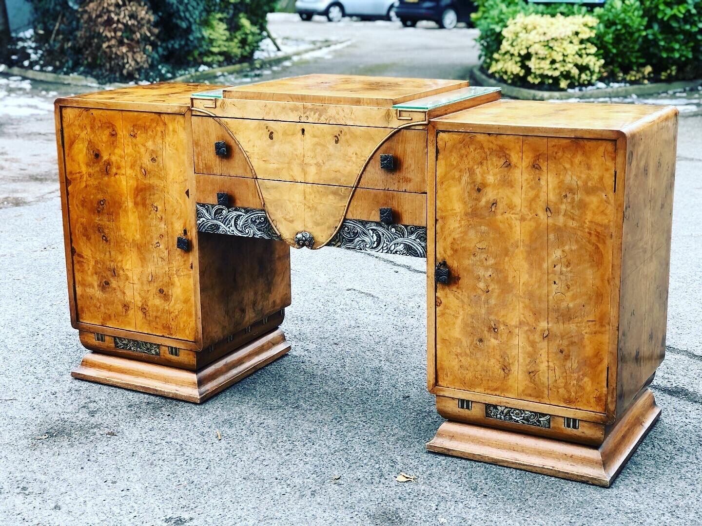 Art Deco Walnut Sideboard.