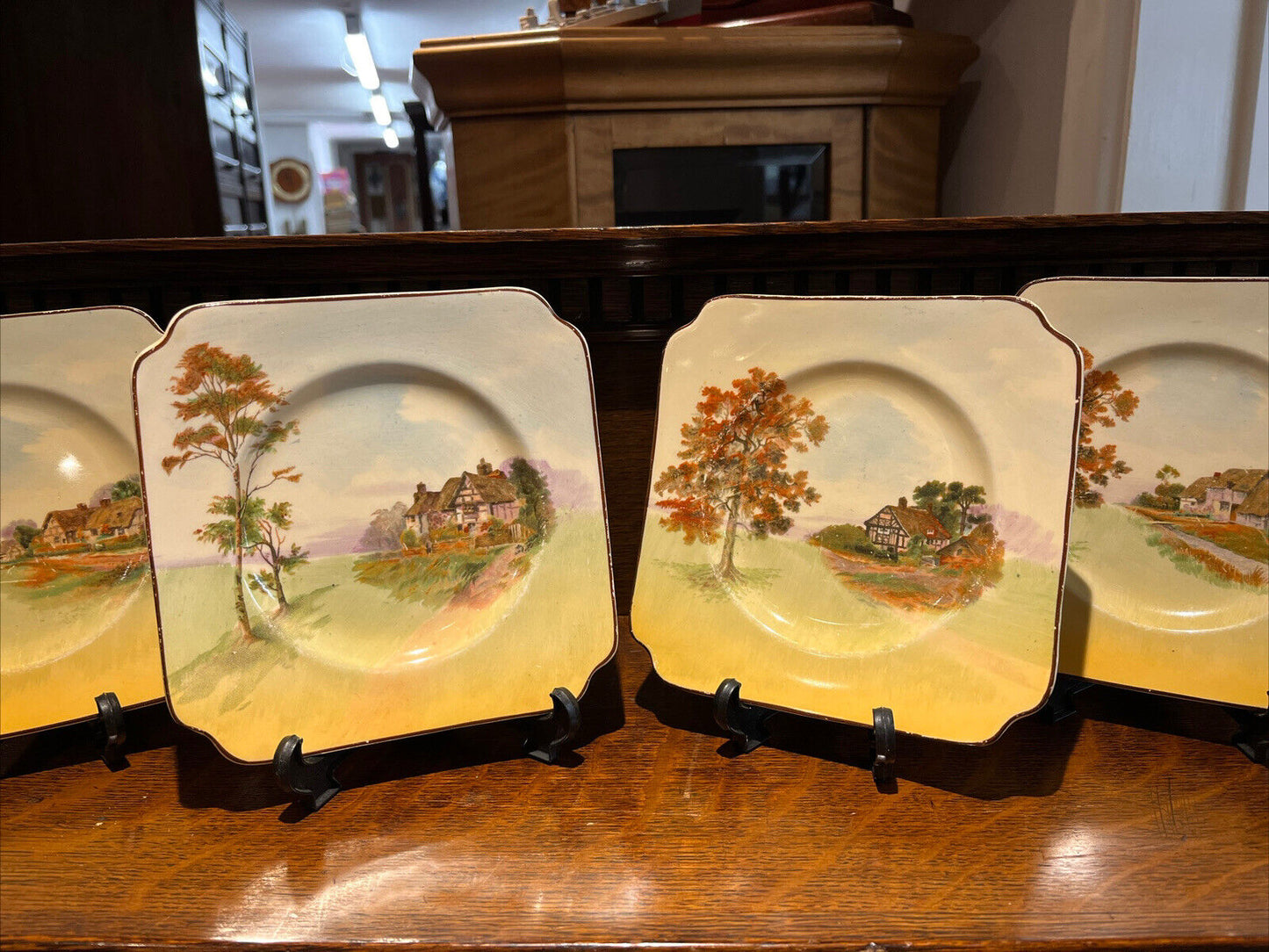 Set Of 6 Royal Doulton English Cottages Series Plates