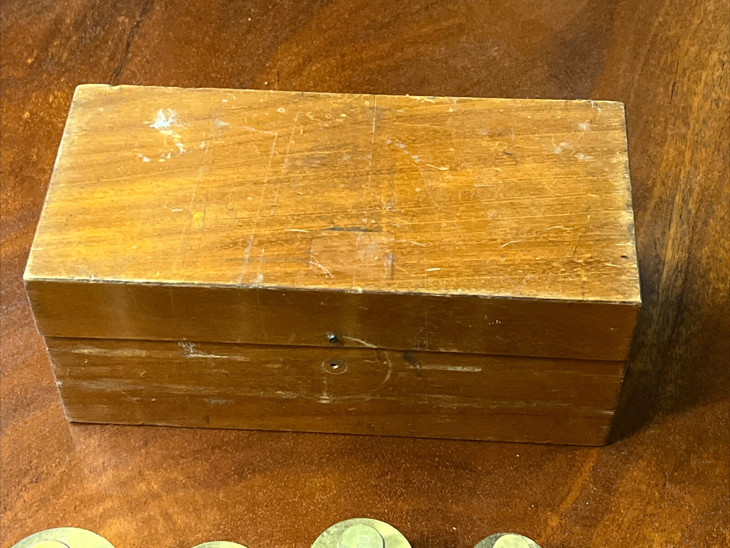 Antique Cased Brass Weights