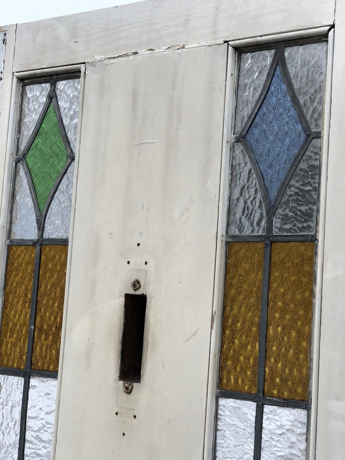 Edwardian Front Door With All Original Fittings And Glass