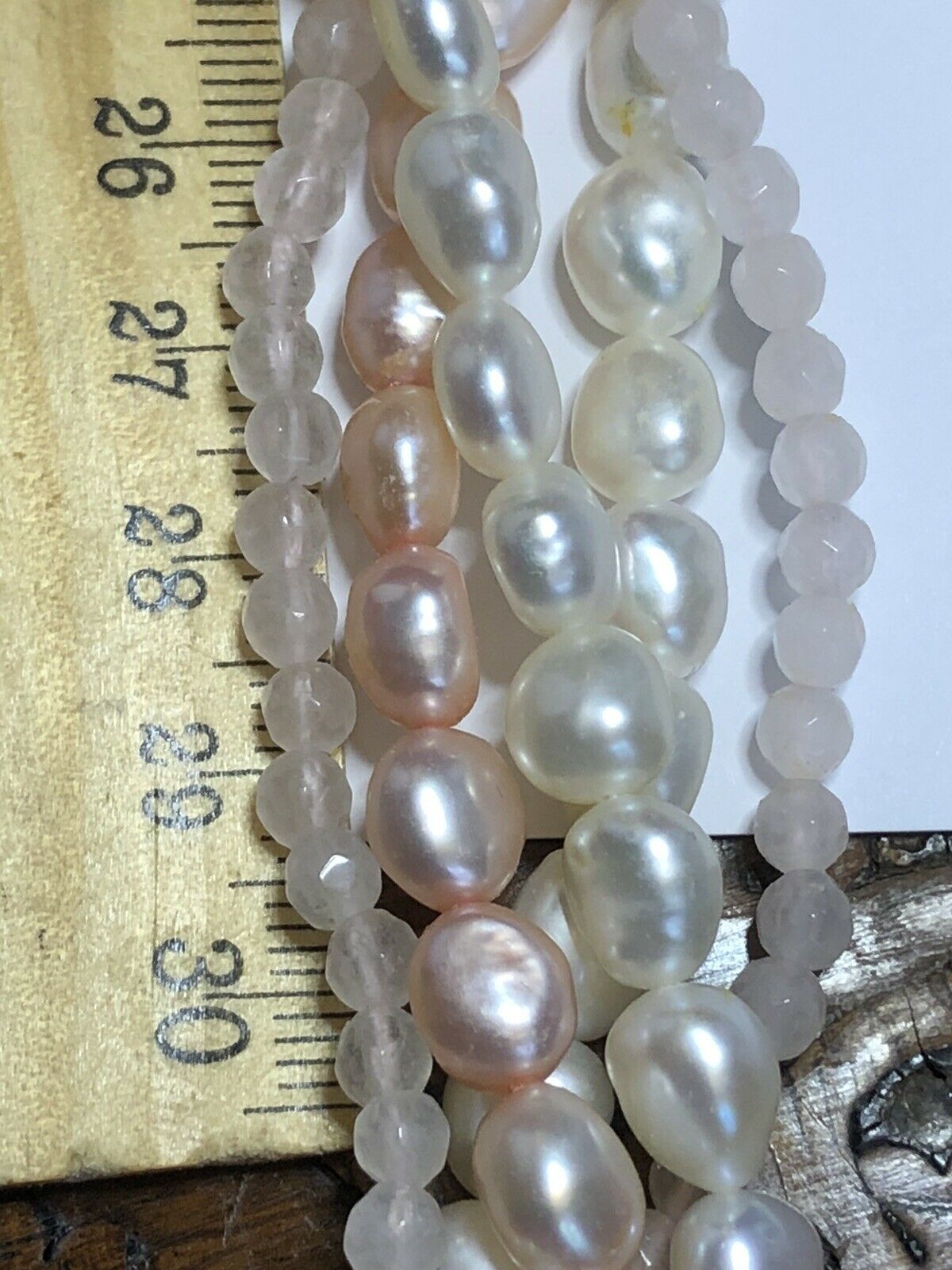 Honora Freshwater Pearl Pink Quartz Pink Cream Necklace Boxed