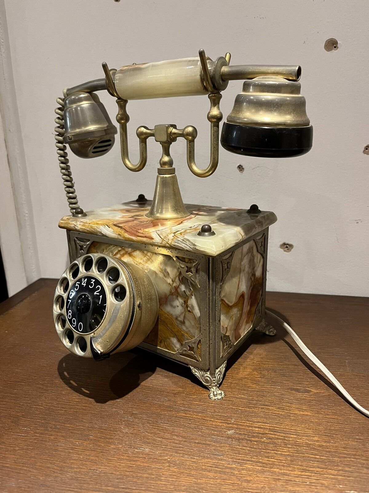 Vintage Onyx Telephone