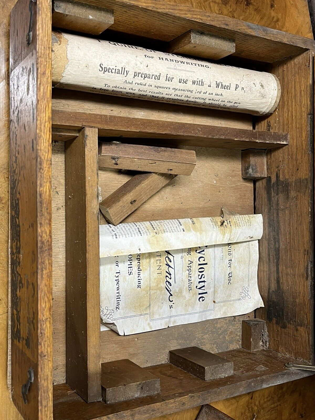 Antique Salesman Sample Duplicating Set In Original Box