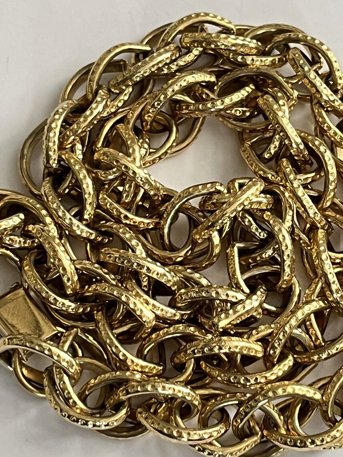 Vintage Gold Tone Chunky Chain Necklace