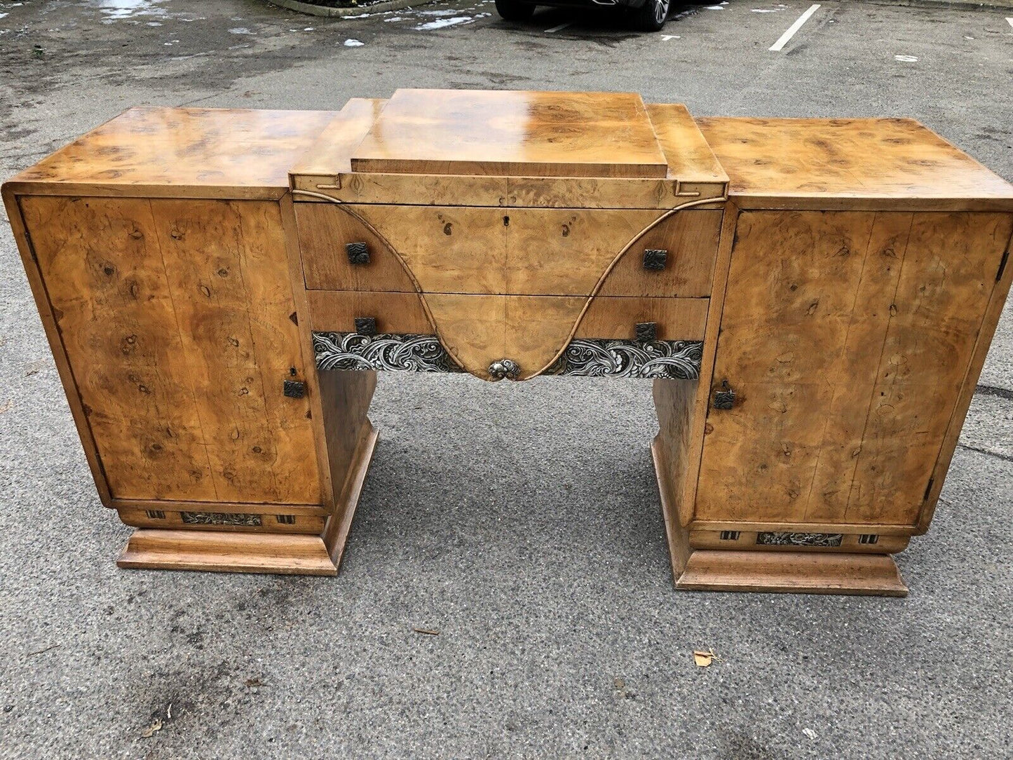 Art Deco Walnut Sideboard.