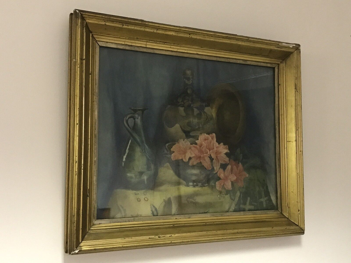 Edwardian Framed Still Life Watercolour