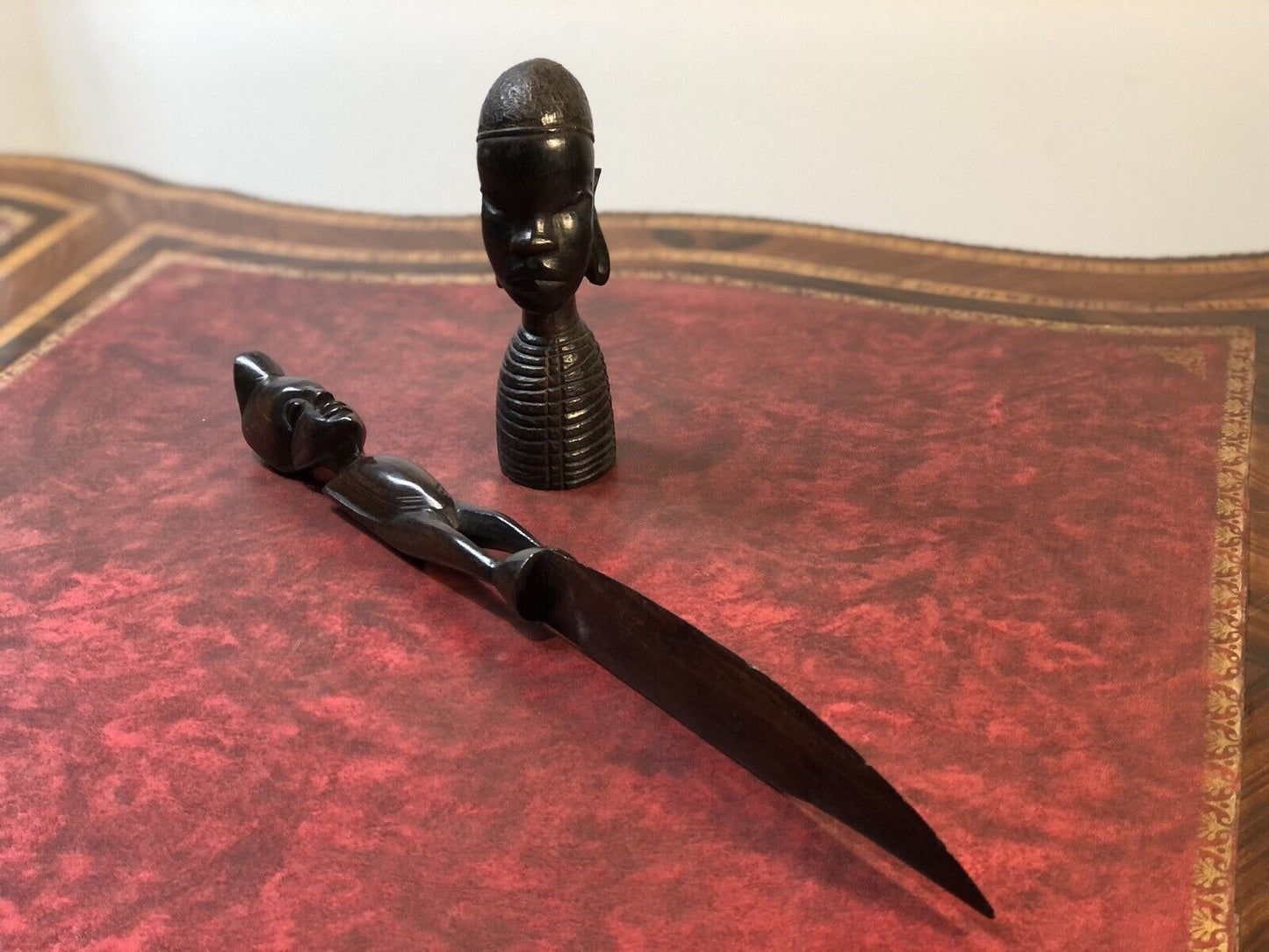 Carved figure and letter opener