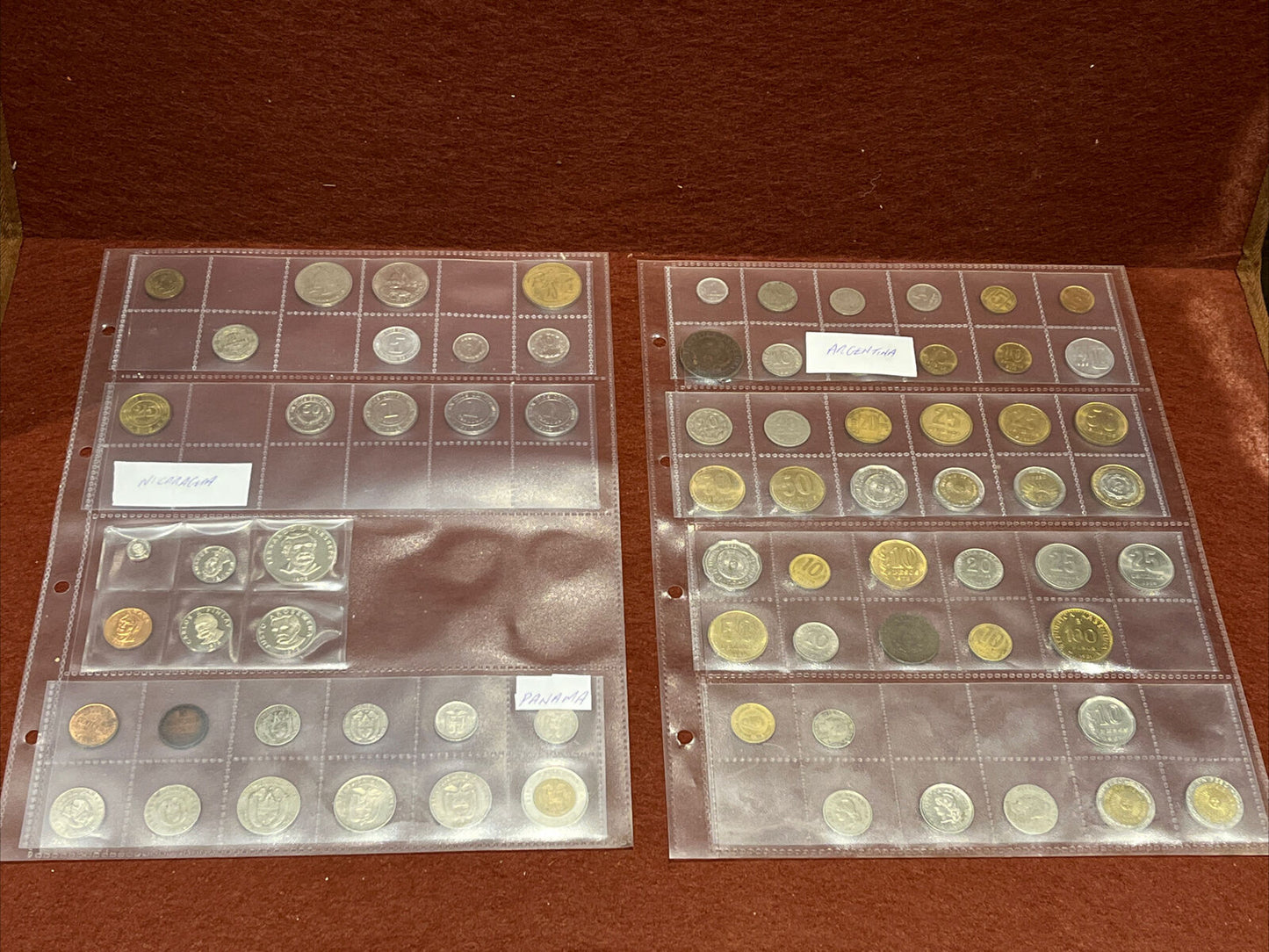 Argentina, Panama & Nicaragua Coin Collection