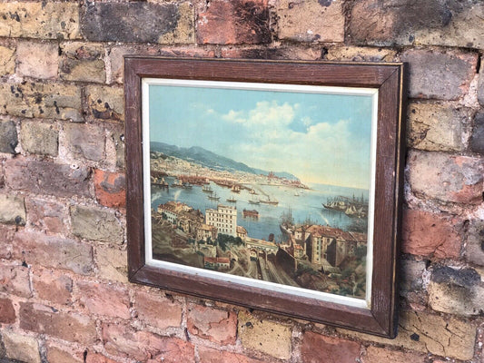 Edwardian Print In A Oak Frame