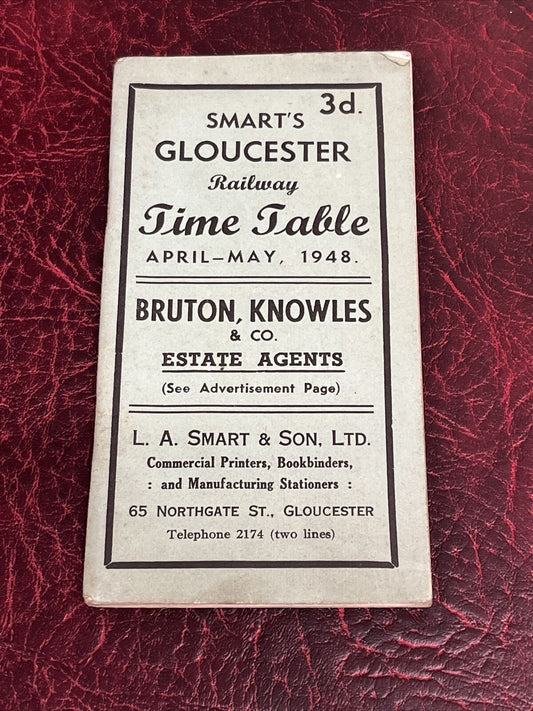 Gloucester Railway Timetable 1948