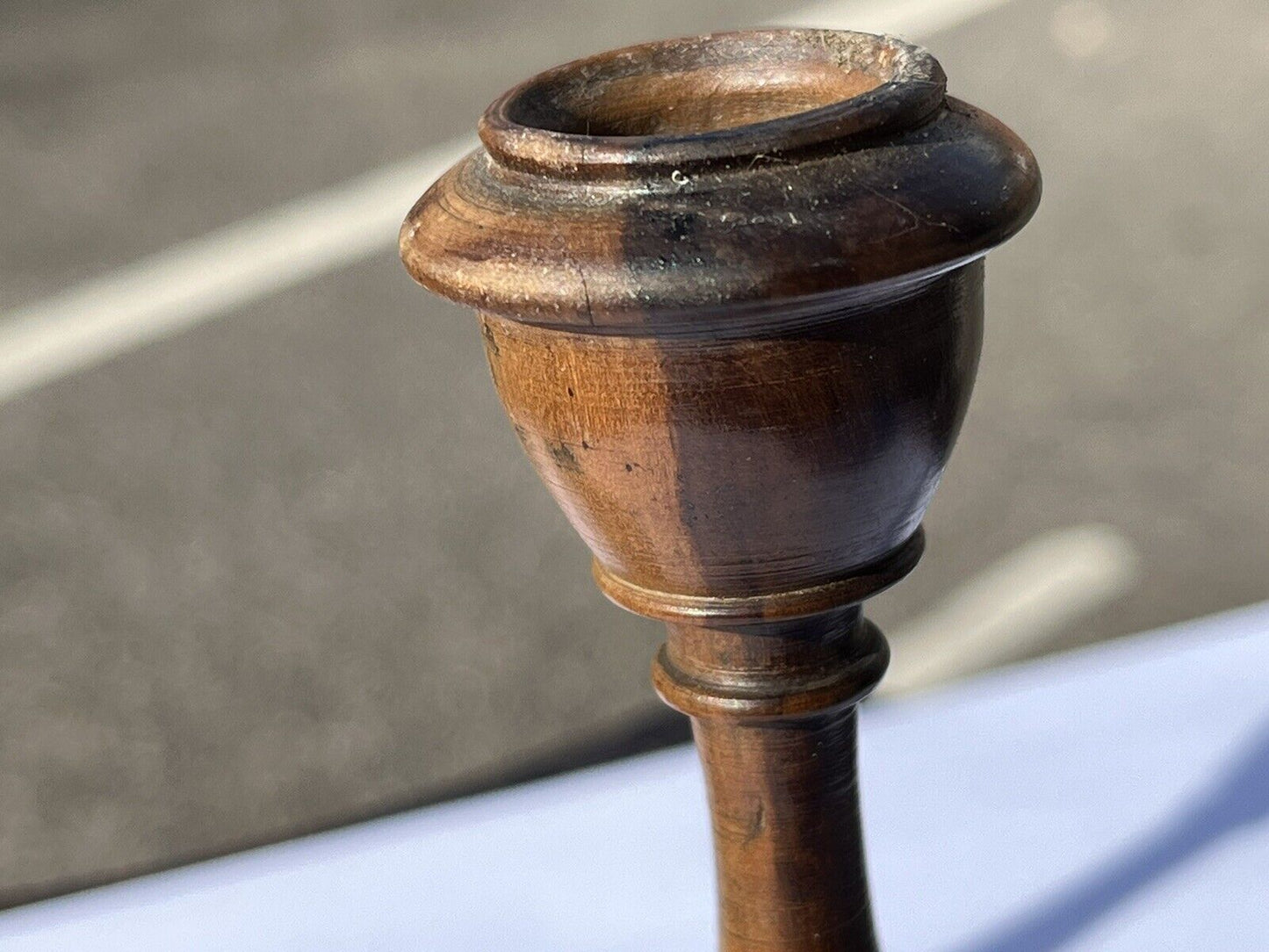 Jewish Campaign Candlesticks, Screw Down Flat For Transportation