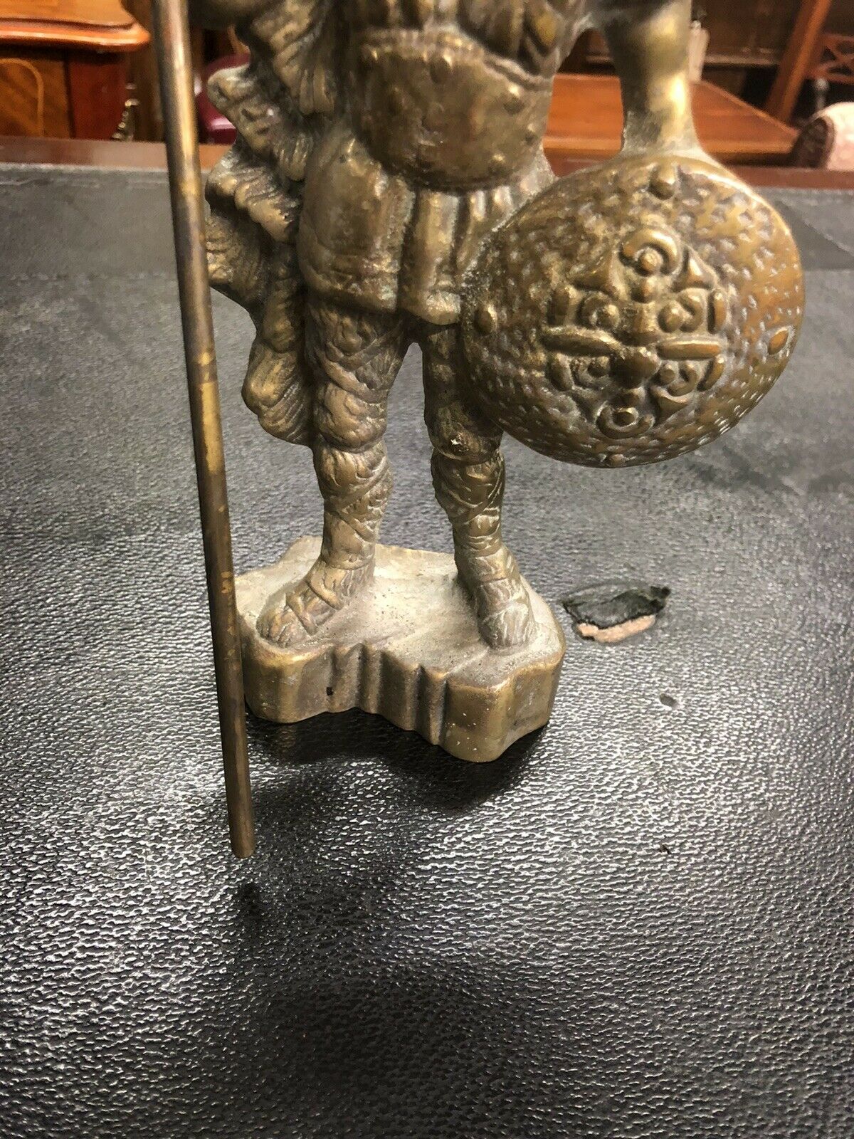 Viking Figure. Highly Detailed And Made Of Solid Brass