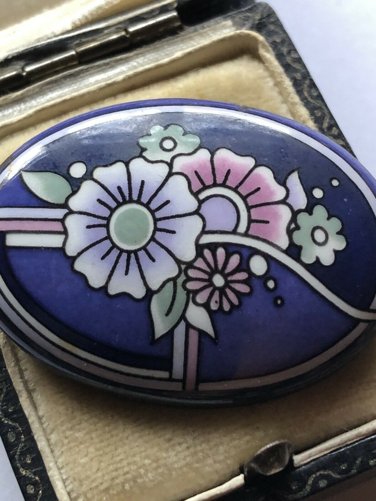 Vintage Michaela Frey Enamel Flowers Brooch