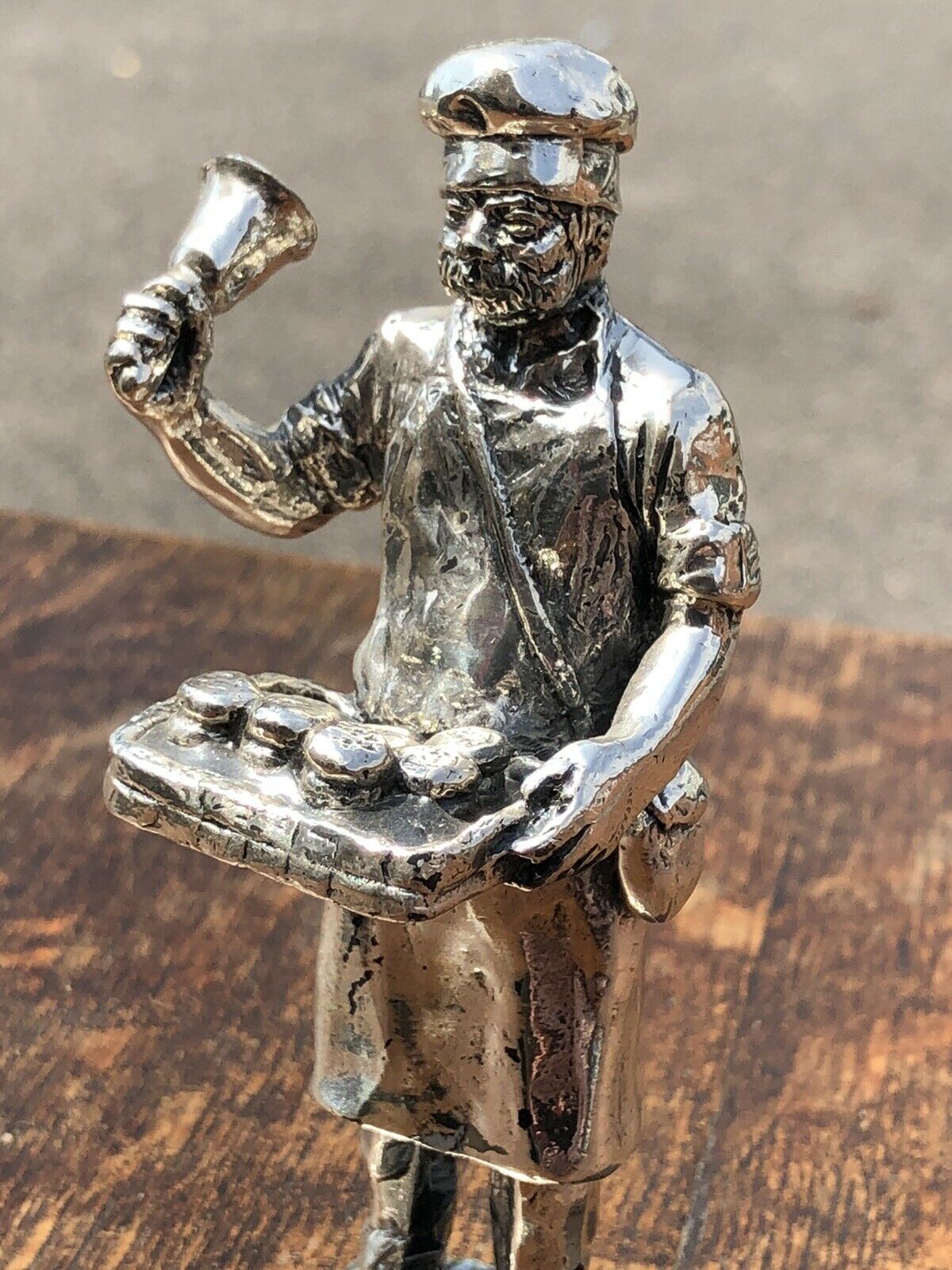 Silver Plate Figure. Pie Man, Highly Detailed Figure