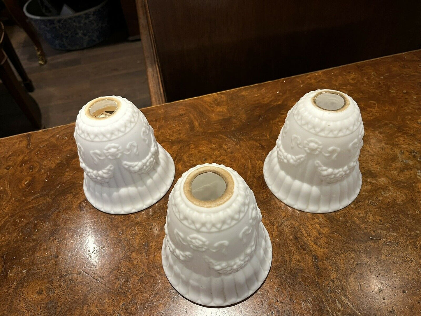 Set Of 3 Victorian Lamp Shades