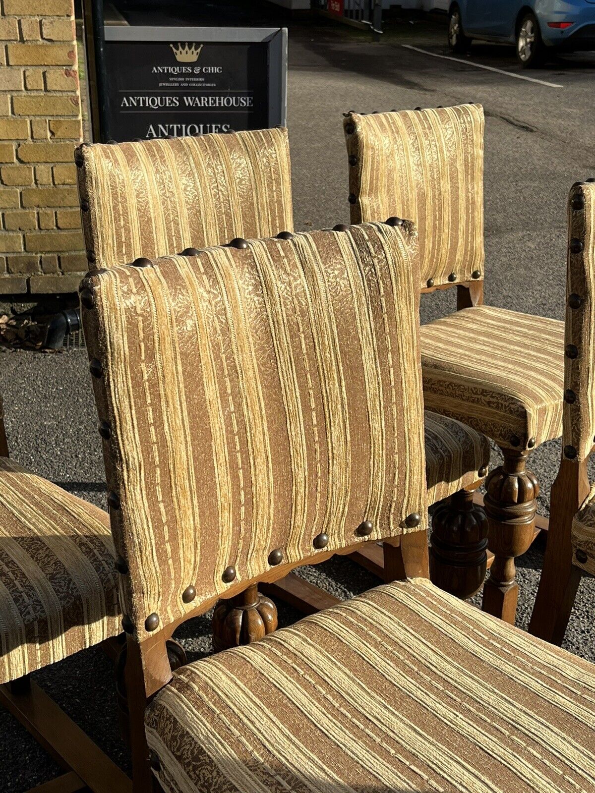 Set Of 6 Oak Dining Chairs