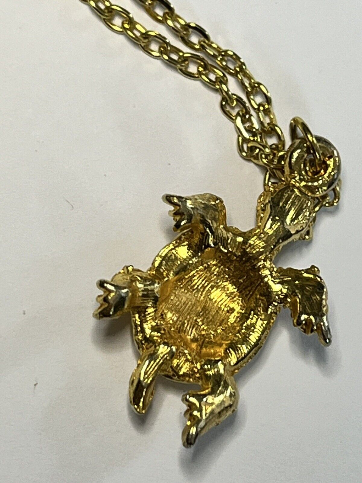 Vintage Gold Tone store Large Pendant Necklace