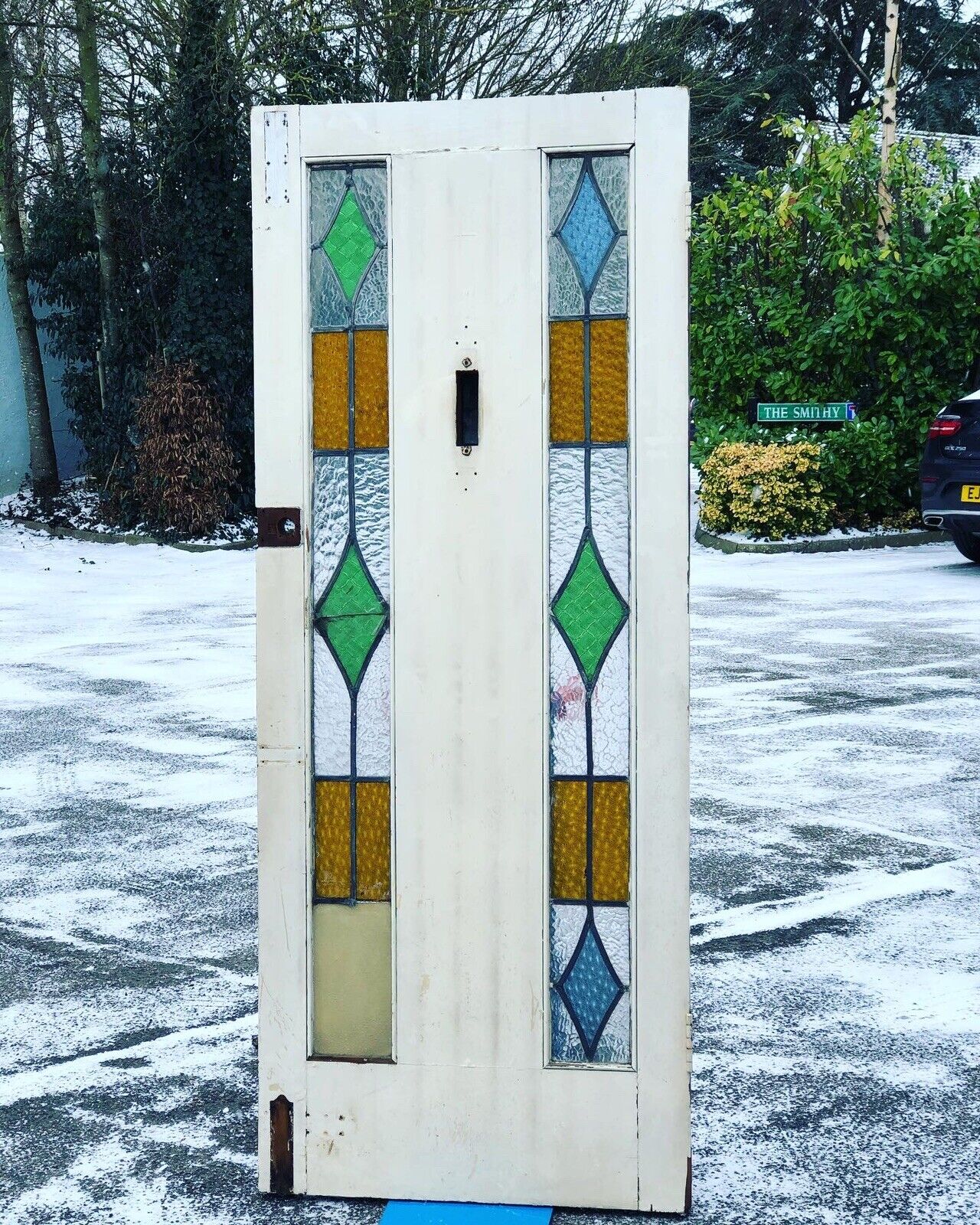 Edwardian Front Door With All Original Fittings And Glass