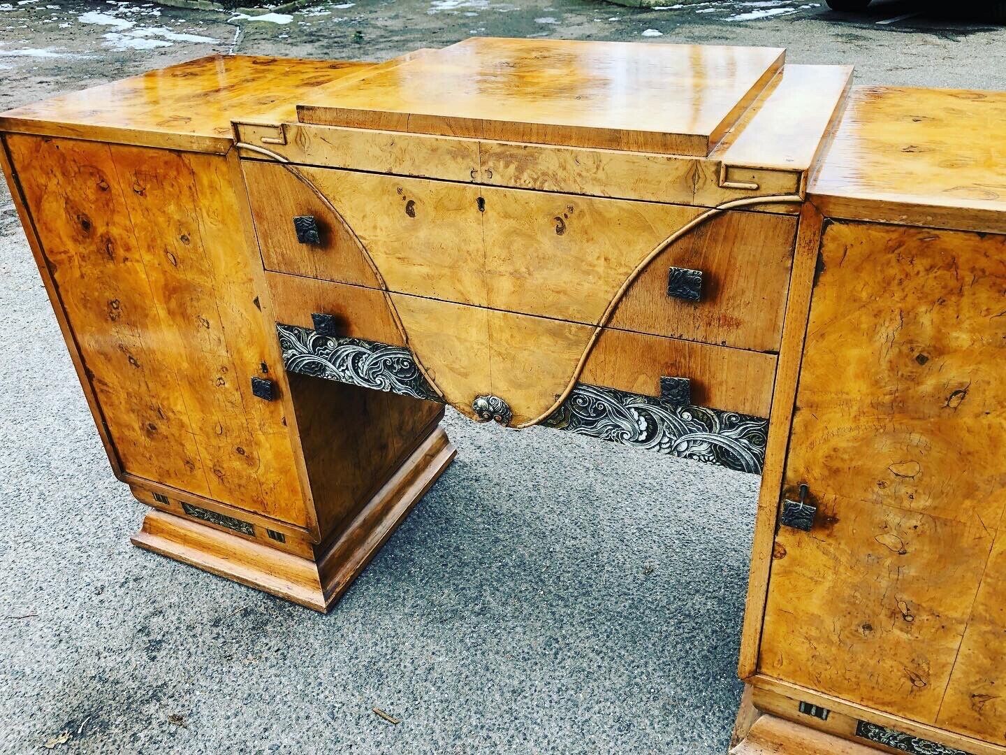 Art Deco Walnut Sideboard.