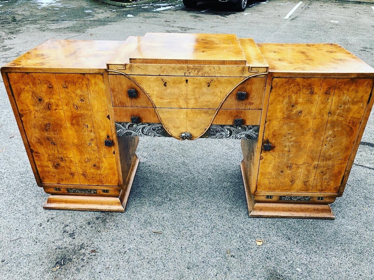 Art Deco Walnut Sideboard.