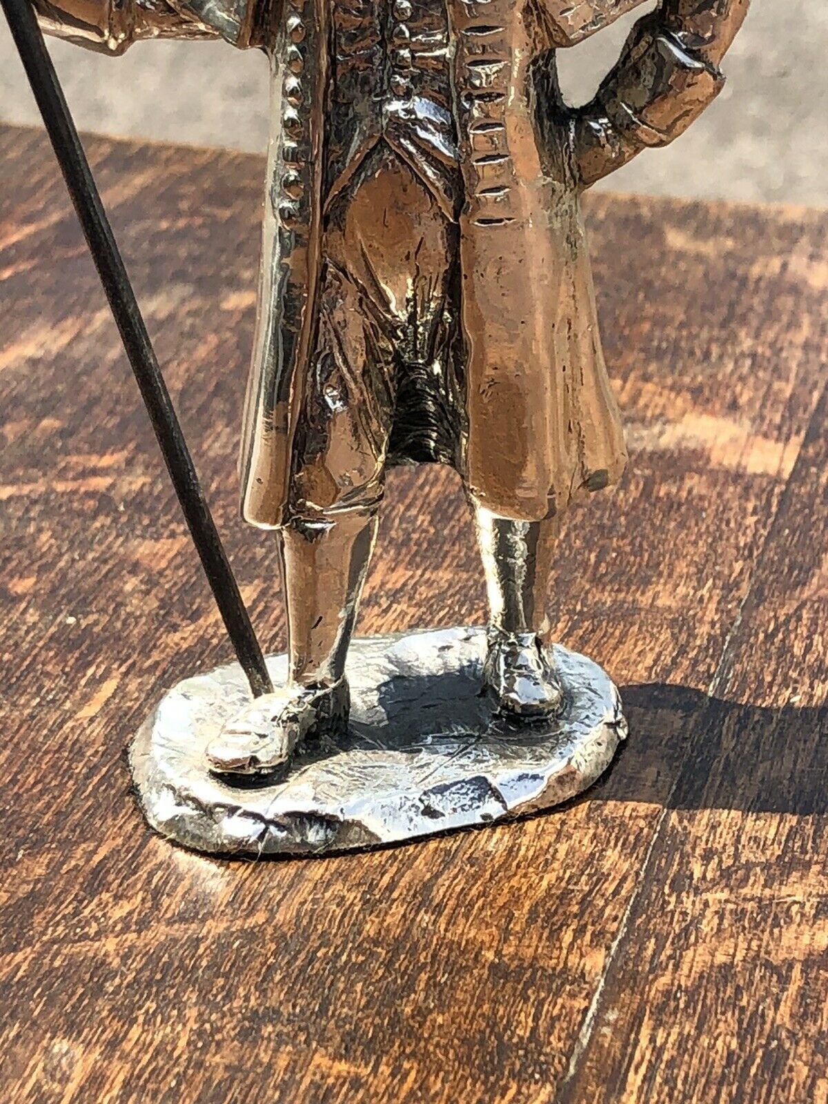 Silver Plate Figure. Town Squire, Highly Detailed Figure