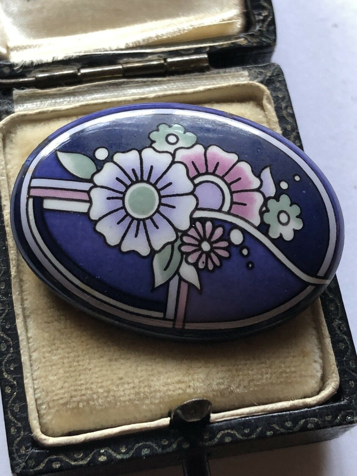 Vintage Michaela Frey Enamel Flowers Brooch