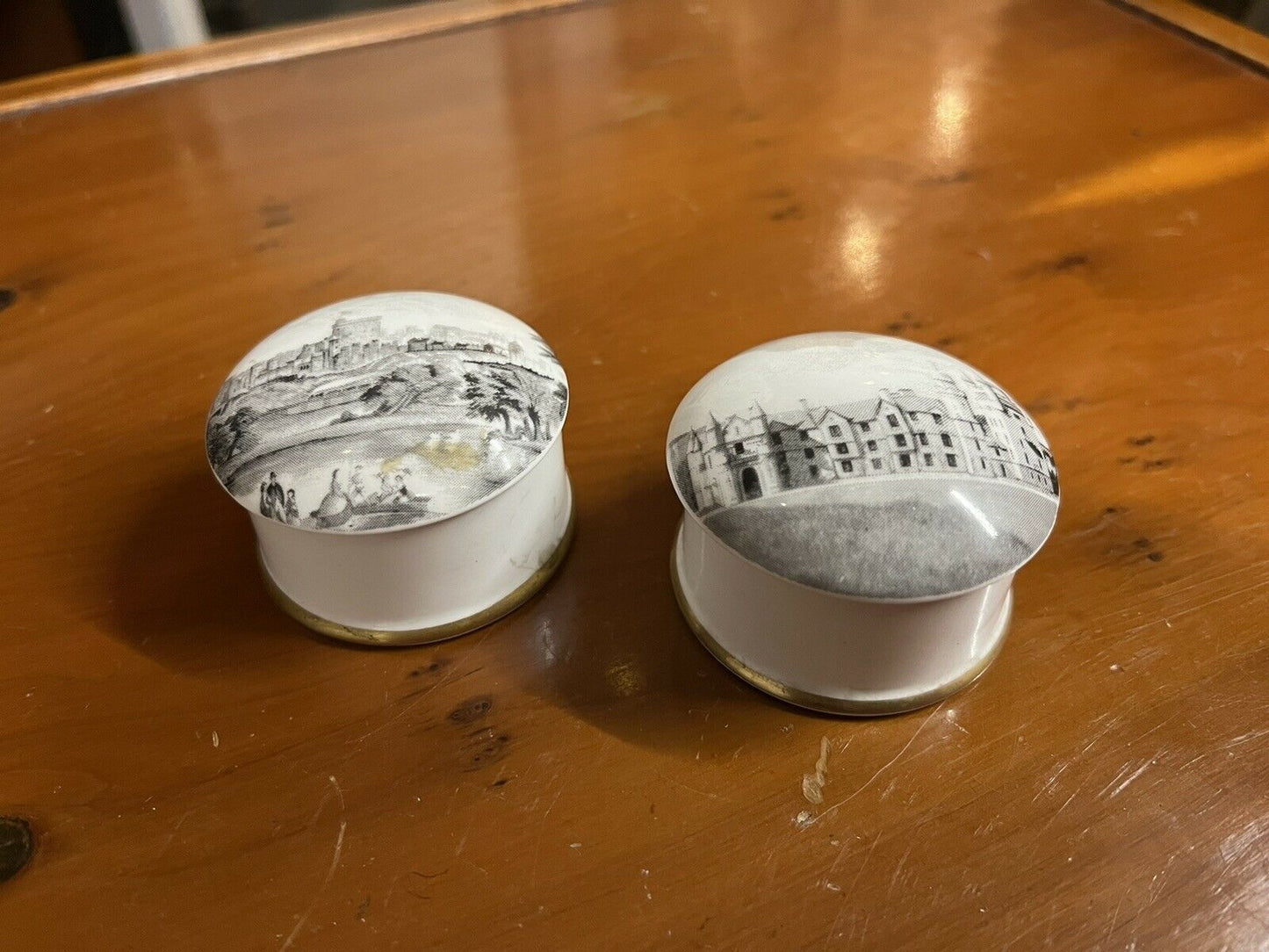 Pair Of Porcelain Pots