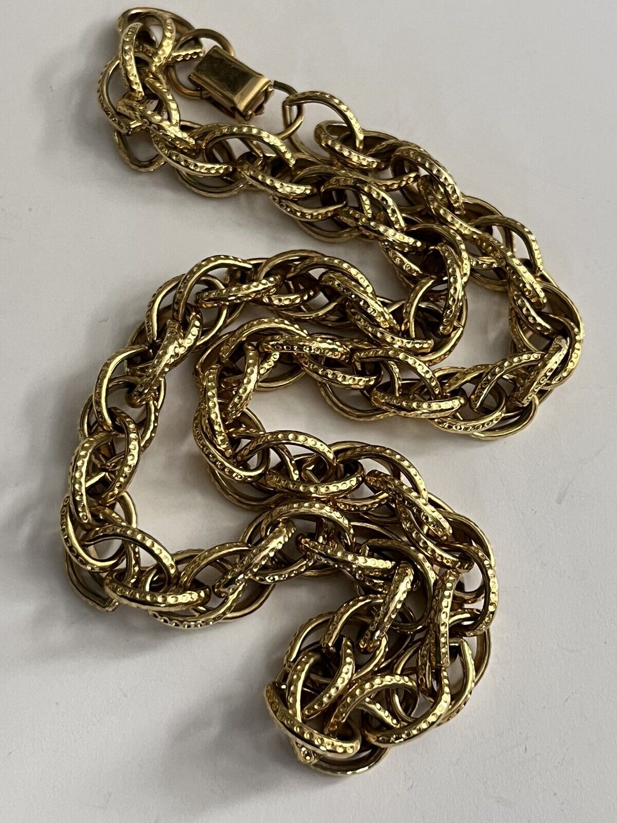 Vintage Gold Tone Chunky Chain Necklace