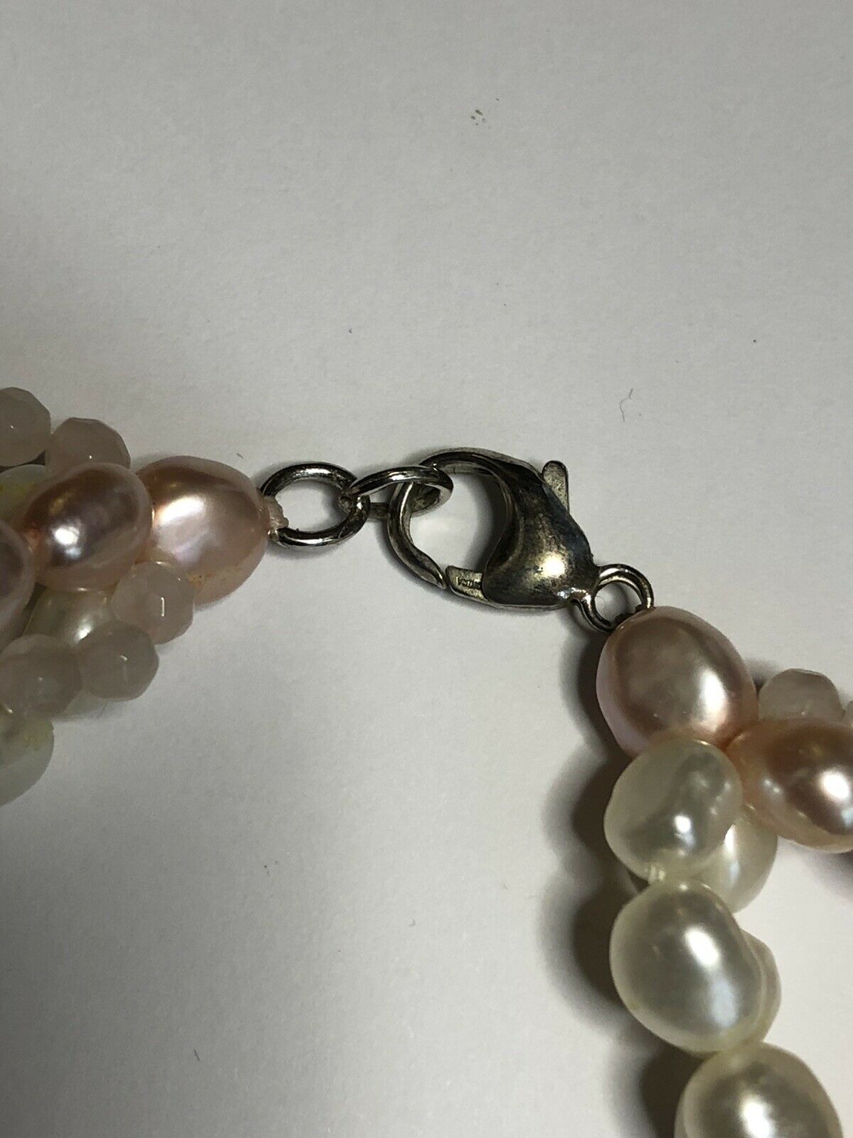 Honora Freshwater Pearl Pink Quartz Pink Cream Necklace Boxed