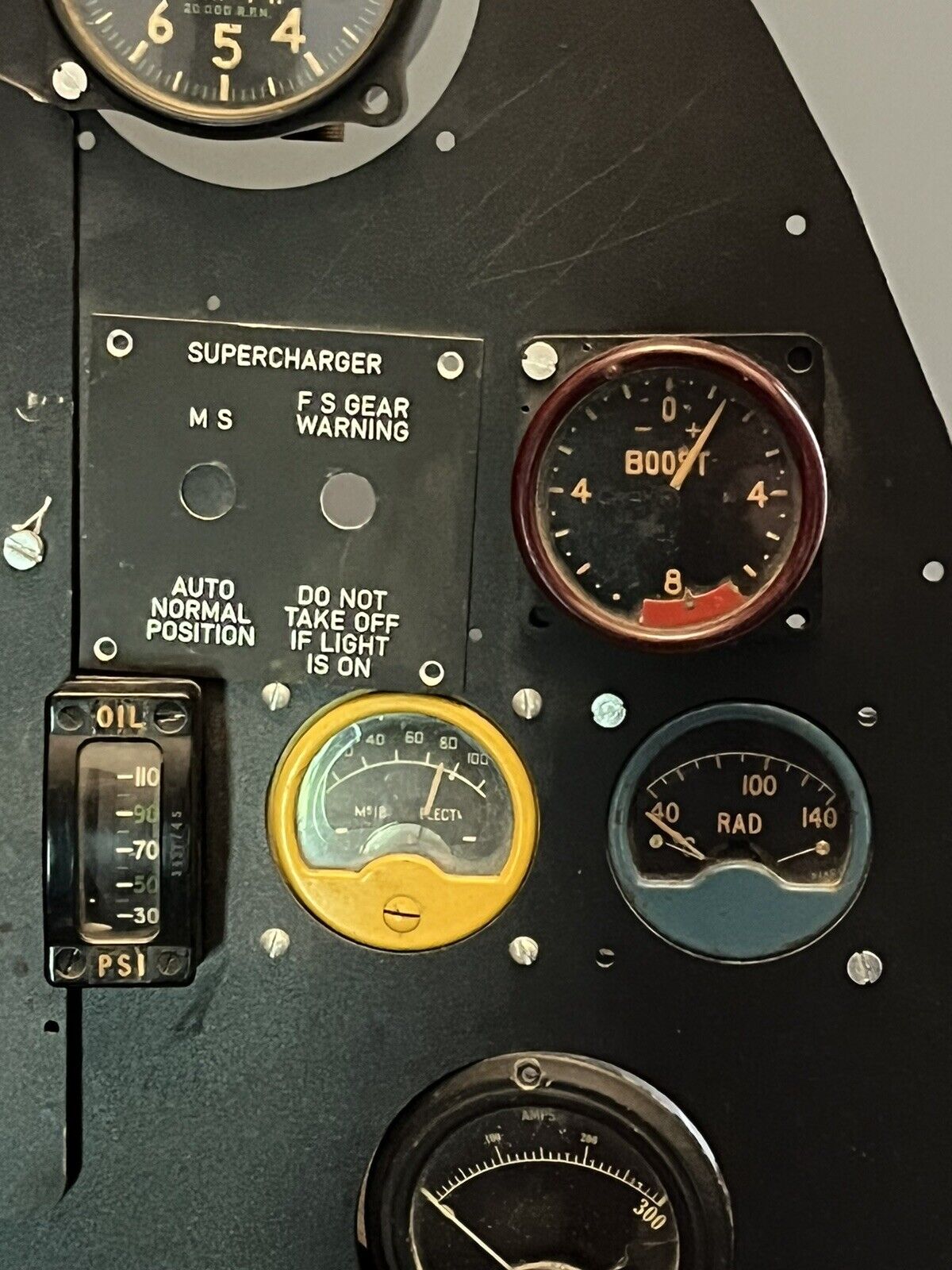 RAF Cockpit Dash With Air Ministry Dials