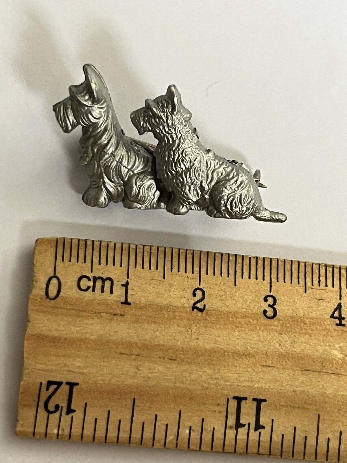 Silver clearance dog brooches