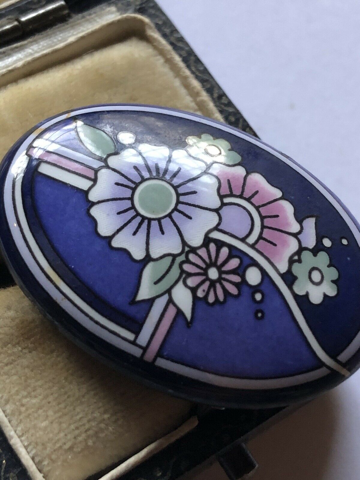 Vintage Michaela Frey Enamel Flowers Brooch