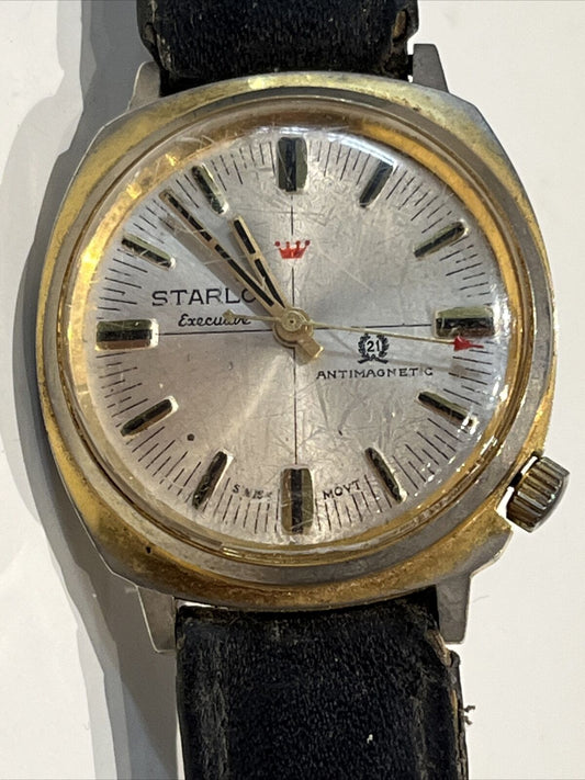 Vintage Mens Wristwatch In Need Of Repair