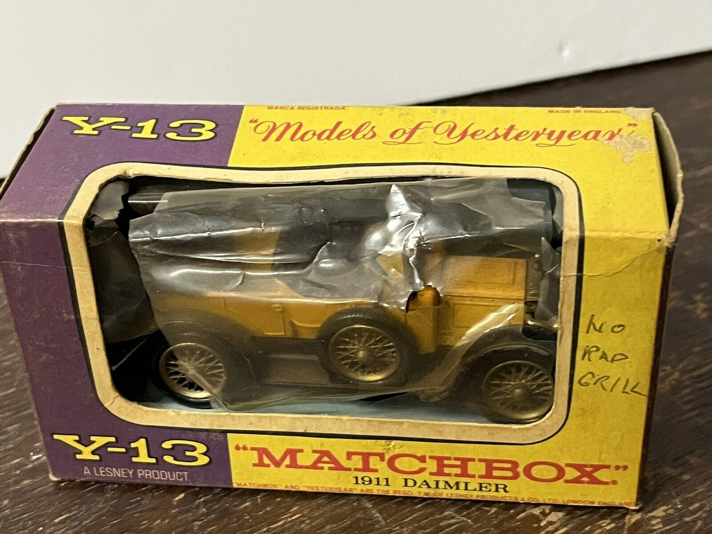 Matchbox 1911 Daimler In Original Box