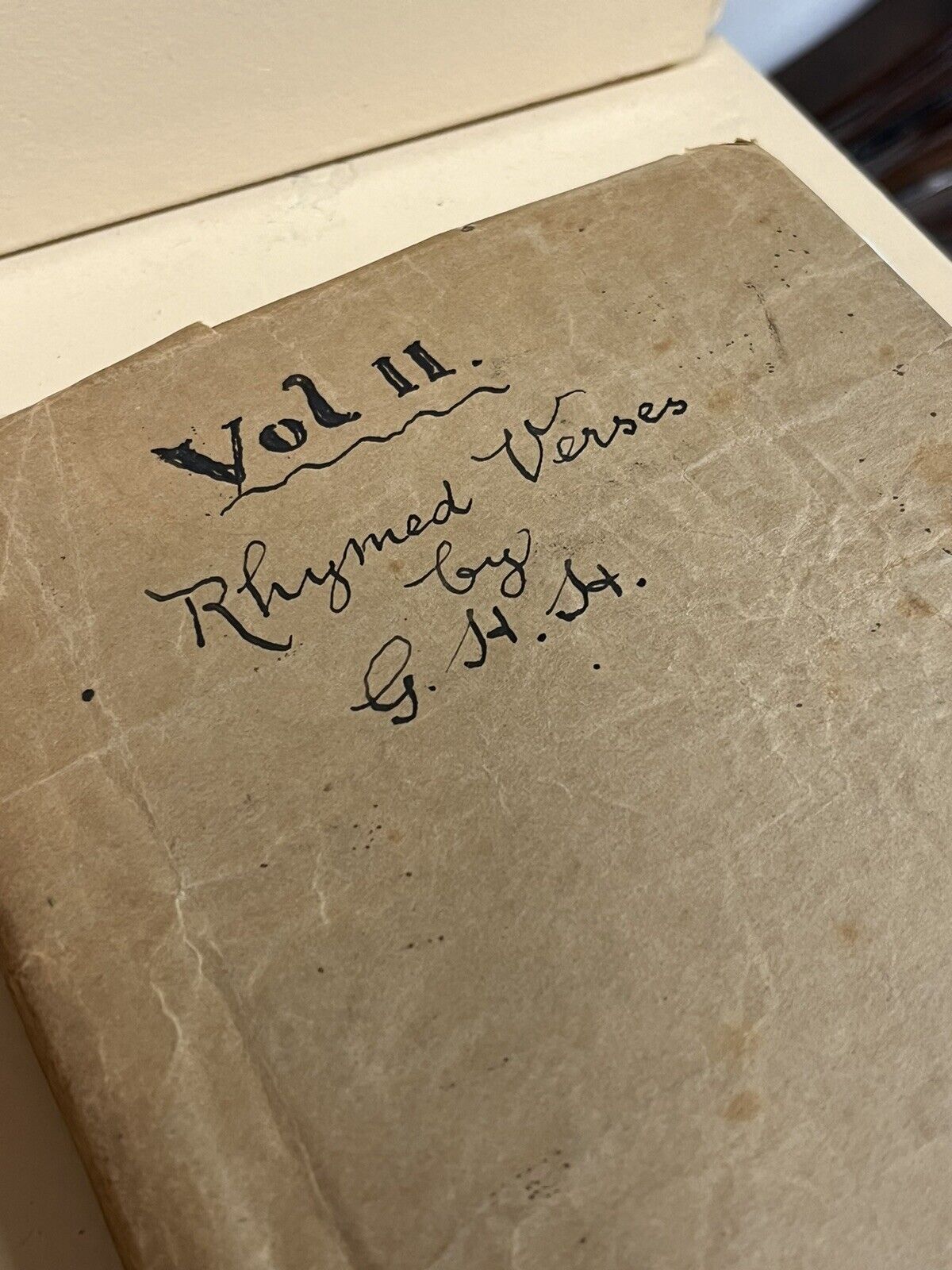 G H Harvey Of St Maurice Plympton Rhymed Verses War Years Books. Handwritten