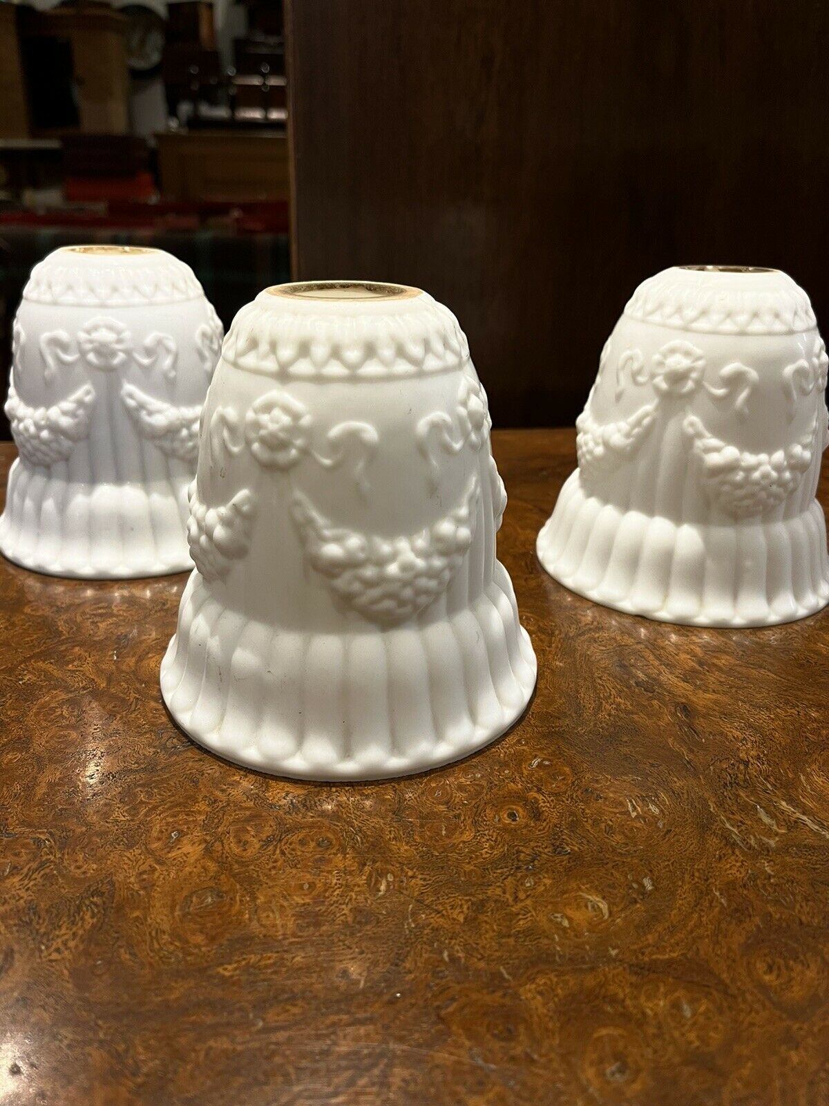 Set Of 3 Victorian Lamp Shades