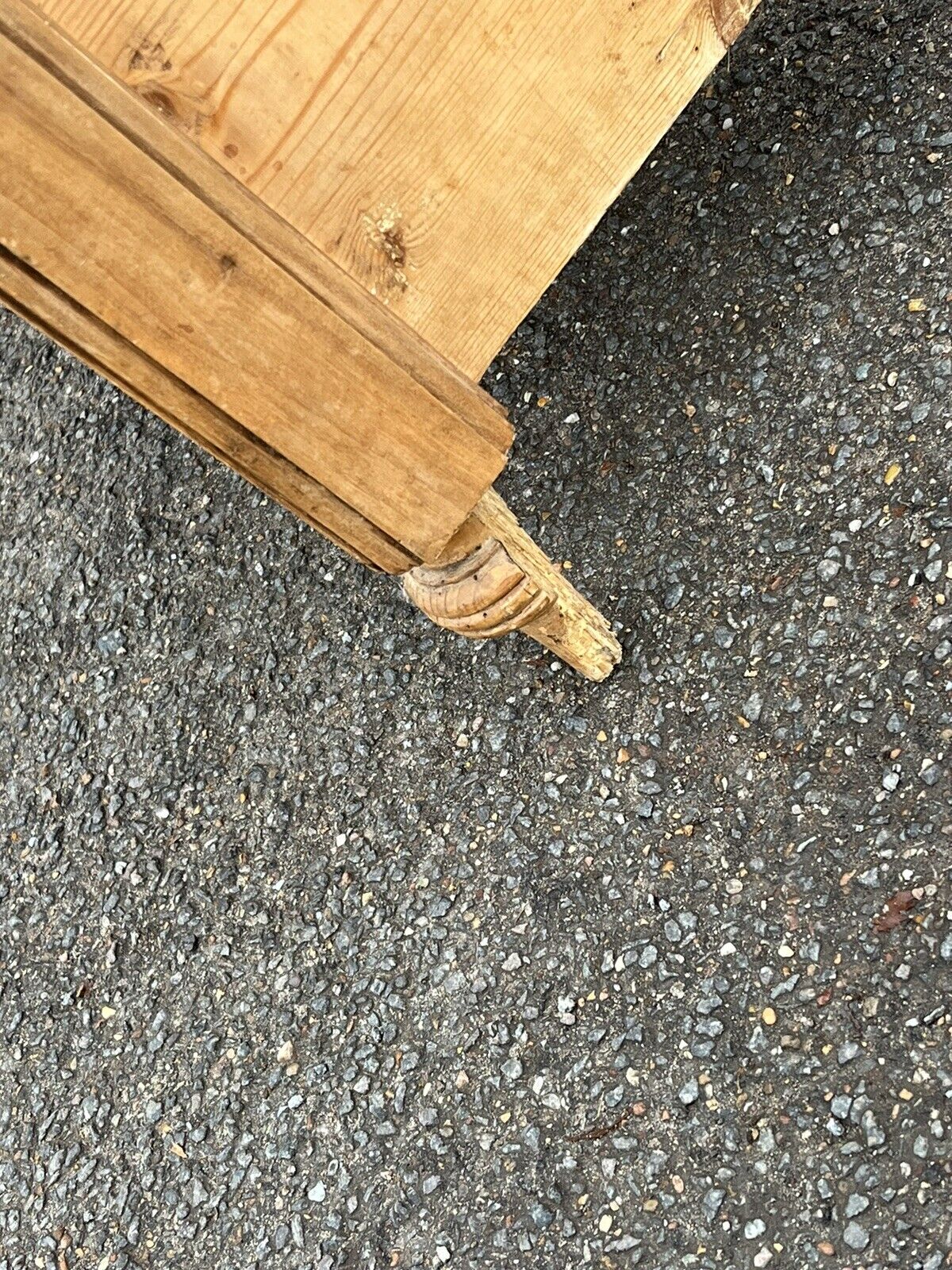 Victorian Pine Hall Bench With Shoe Cupboard.