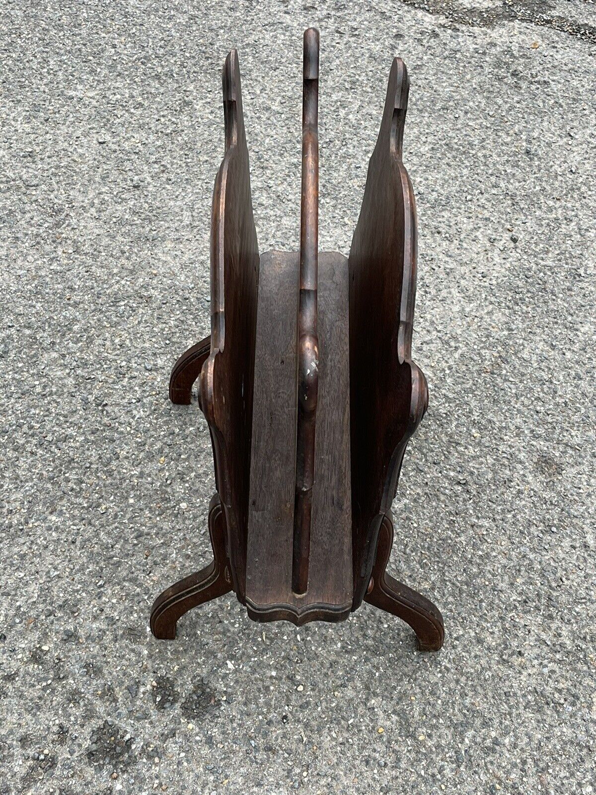 Victorian Magazine Rack / Canterbury. Fine Carved Decoration