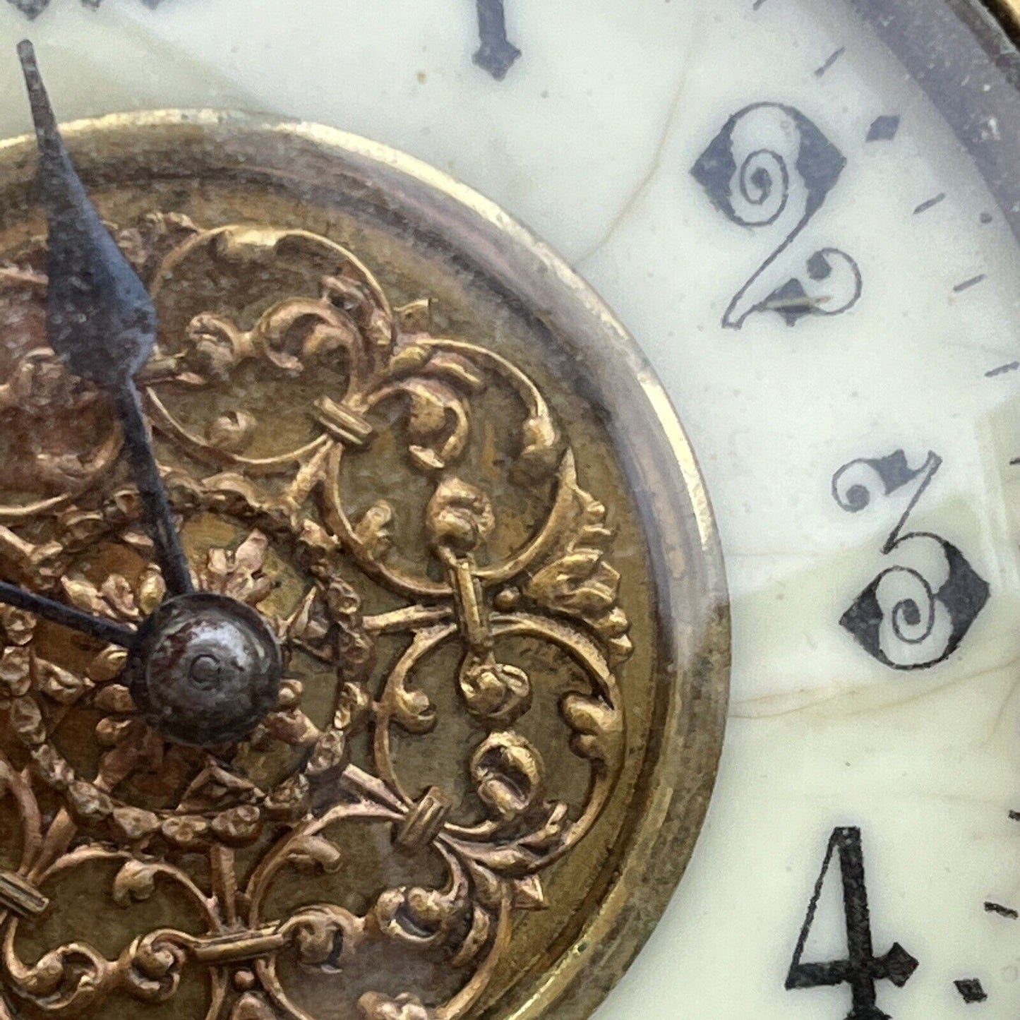 Victorian French Brass Clock