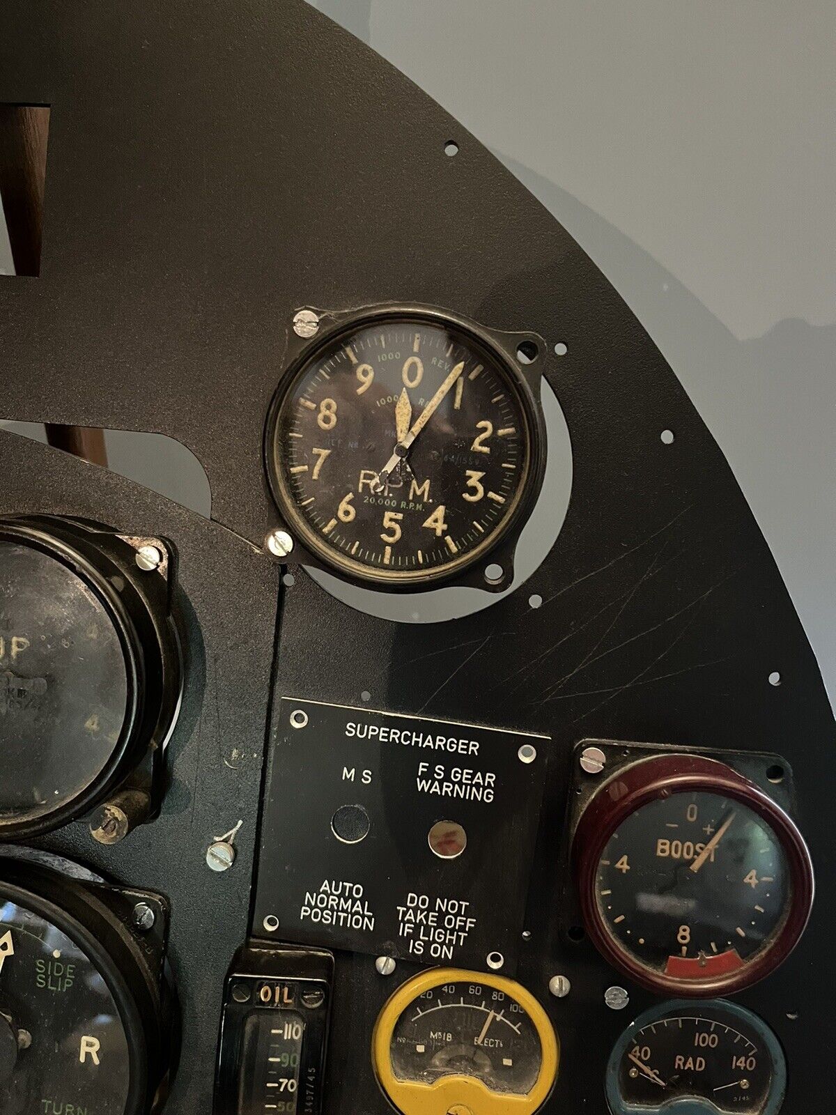 RAF Cockpit Dash With Air Ministry Dials