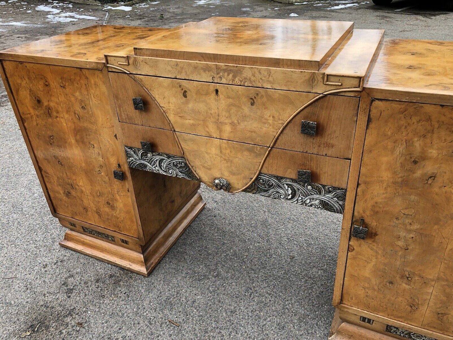 Art Deco Walnut Sideboard.