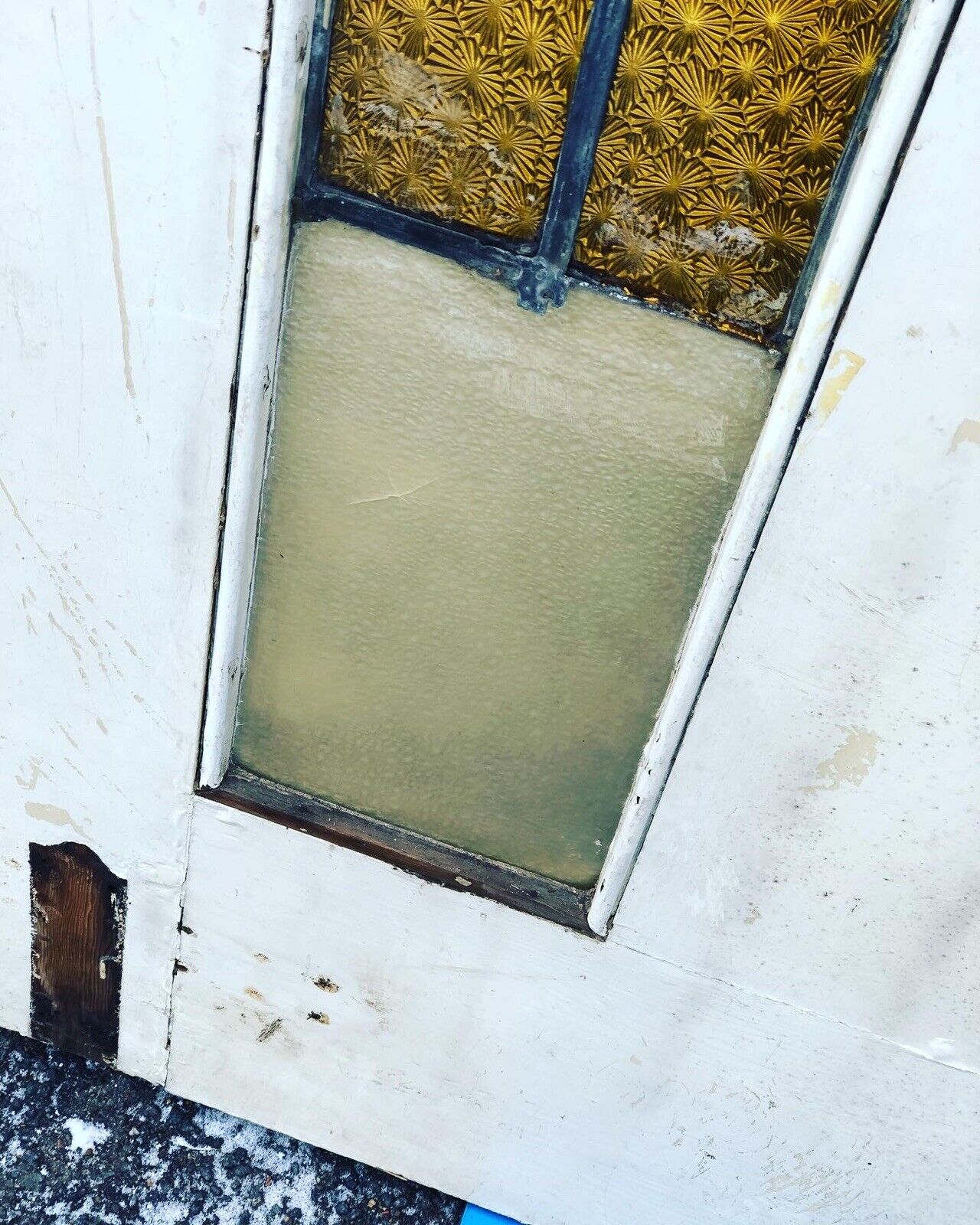 Edwardian Front Door With All Original Fittings And Glass